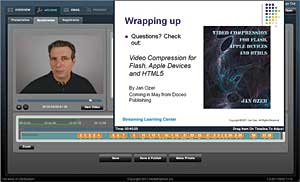 Figure 13. Synchronizing the video and slides