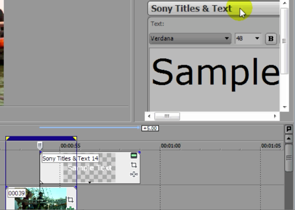 Sony Titles & Text