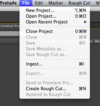 Adobe Prelude