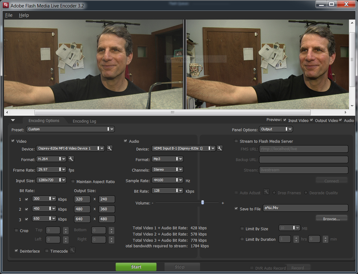 Adobe Flash Media Live Encoder