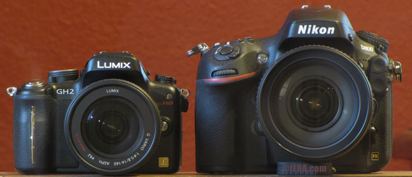 Panasonic GH2, Nikon D800