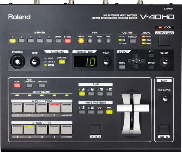 Roland V-40HD Multiformat Video Switcher