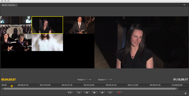 Adobe Premiere CS6 Multi-Camera Monitor